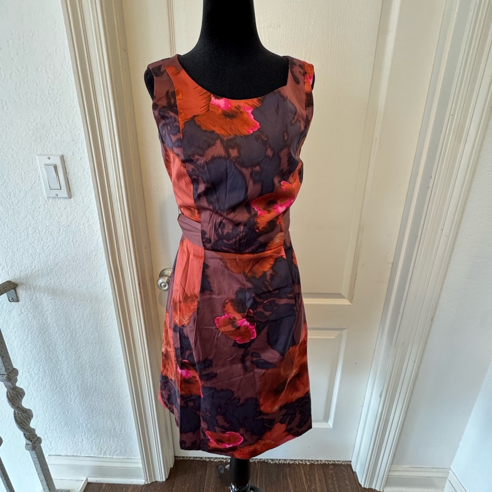 The Limited Sz 8 Fall Colors Dress with a flattering fit